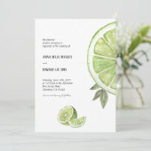 イタリアンライム結婚式招待状 招待状 (スタンド正面)