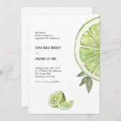 イタリアンライム結婚式招待状 招待状 (正面/裏面)