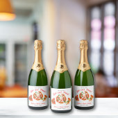 イタリアンラブ＆ピザパーティースライス ブライダルシャワー スパークリングワインラベル