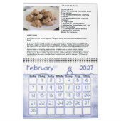 イタリアンレシピ予定表 カレンダー (2月 2027)