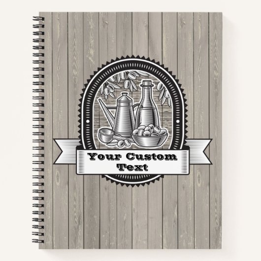 イタリアンレシピ帳 ノートブック (正面)