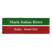 イタリアンレストランスタッフ 名札 (正面)