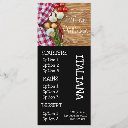 イタリアンレストラン ピザ 夕食 メニュー (正面)