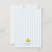 イタリアンレモンのCiao Baby Shower(赤ちゃんのお披露目会)の招待状 招待状 (裏面)