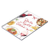 イタリアンワインピザのデートプラン ノートブック (左側)