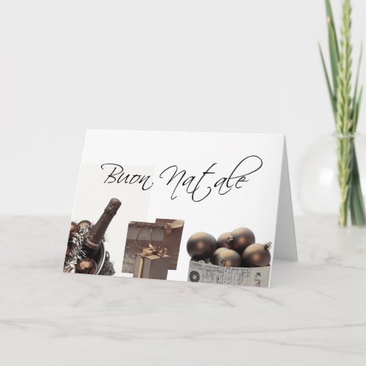 イタリアンヴィンテージスタイルクリスマスカード シーズンカード (正面)