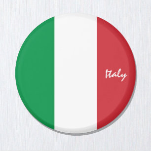 イタリアン国旗とイタリアの休日、旅行/スポーツファン マグネット