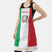イタリアン国旗のエプロン，イタリア，シェフイタリアンキッチン エプロン (インサイチュ)