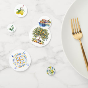 イタリアン地中海のの結婚テーブル コンフェッティ