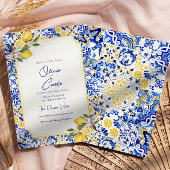 イタリアン地中海のTile & Lemon 結婚's シーズンカード