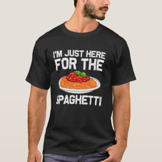 イタリアン好きな男性 女性 子供のためのスパゲッティデザインP Tシャツ