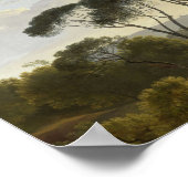 イタリアン山水松の油彩画 ポスター (角)