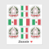 イタリアン州記号 シール (シート)