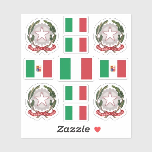 イタリアン州記号 シール (シート)