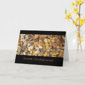 イタリアン悔やみや弔慰カード紅葉 カード (黄色い花)