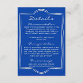 イタリアン手書ピス結婚詳細 エンクロージャーカード (正面)