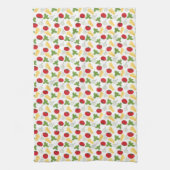 イタリアン料理の必須食材 キッチンタオル (縦)