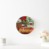 イタリアン料理の時計 ラウンド壁時計 (ホーム)