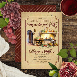 イタリアン料理ストックザキッチン引っ越し祝いパーティー 招待状