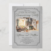 イタリアン料理ストックザキッチン引っ越し祝いパーティー 招待状 (正面)