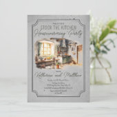 イタリアン料理ストックザキッチン引っ越し祝いパーティー 招待状 (スタンド正面)