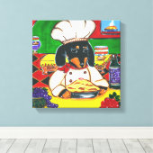 イタリアン料理長 キャンバスプリント (インサイチュ (ウッドフロア))