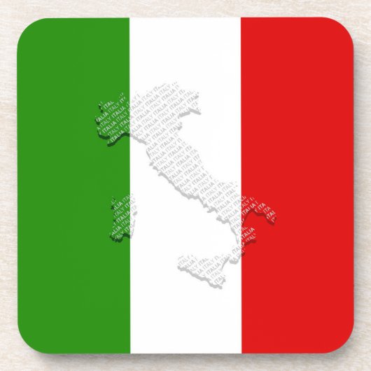 イタリアン旗 コースター (正面)