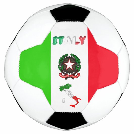 イタリアン旗 サッカーボール (正面)