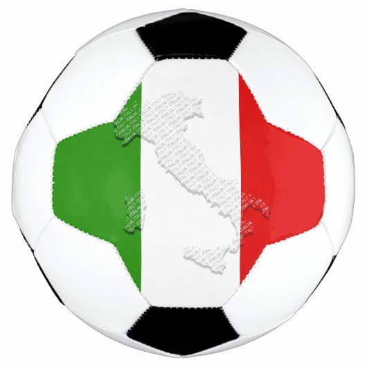 イタリアン旗 サッカーボール (正面)