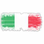 イタリアン旗 シール (正面)