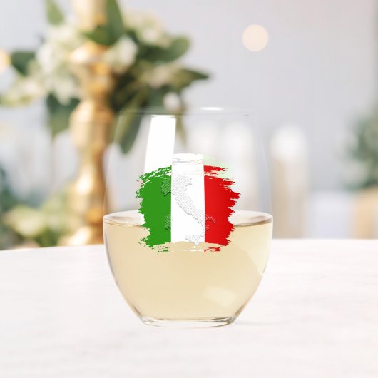 イタリアン旗 ステムなしワイングラス (インサイチュ (ウェディング))