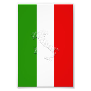 イタリアン旗 フォトプリント