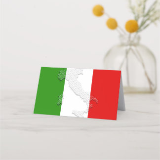 イタリアン旗 プレイスカード