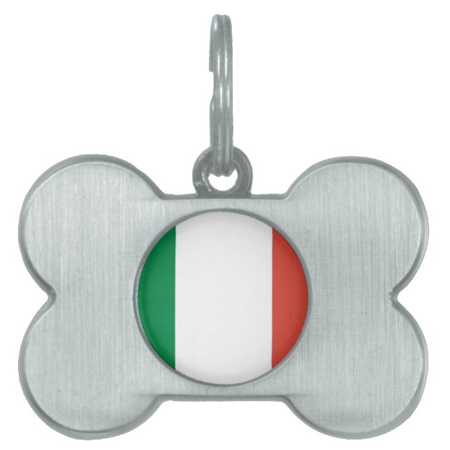イタリアン旗 ペットネームタグ (正面)