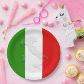 イタリアン旗 ペーパープレート (パーティー)