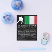 イタリアン旗、ホッケープレイヤー、キャンプス広告 チラシ (シングル)