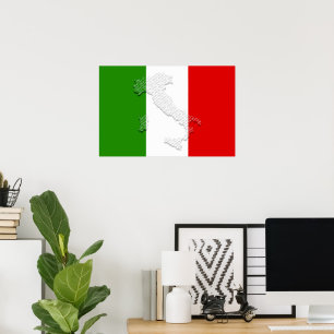 イタリアン旗 ポスター