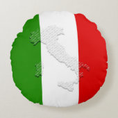 イタリアン旗 ラウンドクッション (正面)
