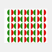 イタリアン旗 ラベル (シート)