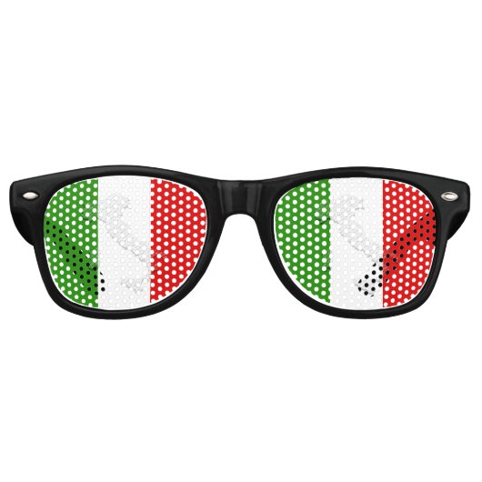 イタリアン旗 レトロサングラス (正面)