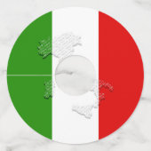 イタリアン旗 ワイングラスタグ (正面)