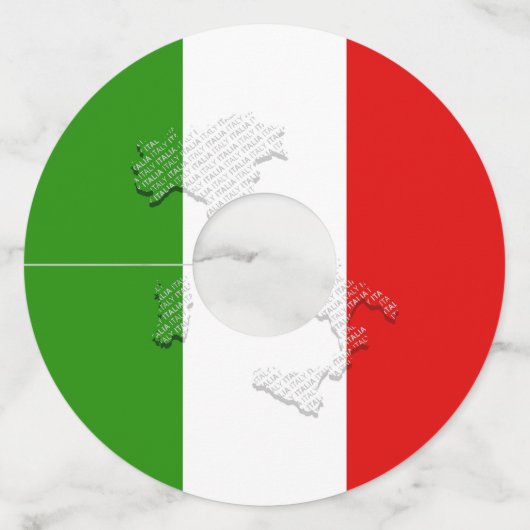 イタリアン旗 ワイングラスタグ (裏面)