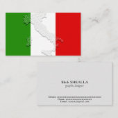 イタリアン旗 名刺 (正面/裏面)