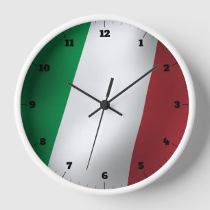 イタリアン旗 壁時計