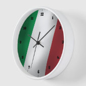 イタリアン旗 壁時計 (傾斜)