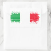 イタリアン旗 長方形シール (バッグ)