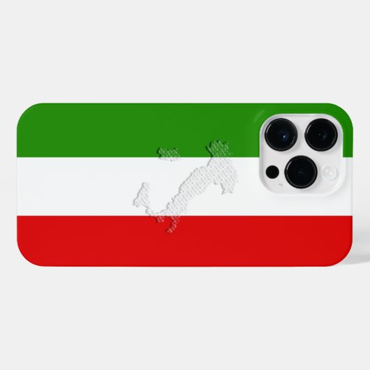 イタリアン旗 iPhoneケース (裏面横)