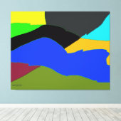 イタリアン景 キャンバスプリント (インサイチュ (ウッドフロア))