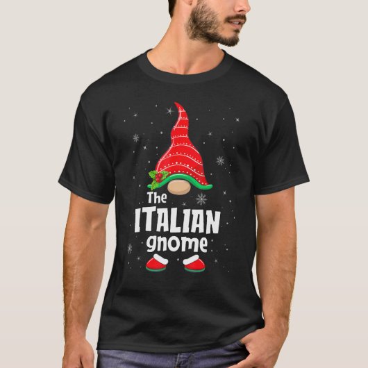 イタリアン格言マッチングファミリーグループクリスマスパーツ Tシャツ (正面)