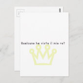 イタリアン王 ポストカード (正面/裏面)